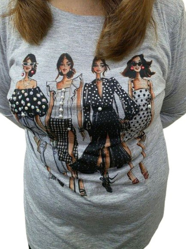 Remera Algodon Spum Sublimada Mangas L,personalizada T 1 A 8