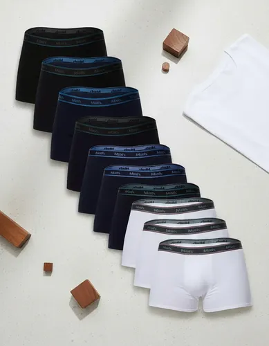 Kit Com 10 Cuecas Boxer Masculino Mash - P
