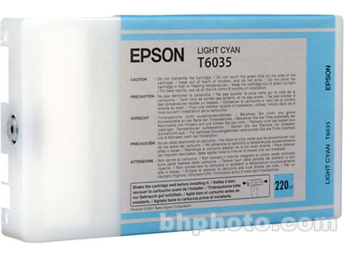 Cartucho De Tinta Epson T603500 Original 220ml Cyan Clar /vc