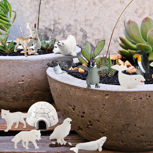 S Juguete De Animales Polares Juego De Figuras Realistas De