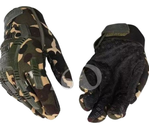 Guantes Moto Camuflados Militar Spencer Proteccion Nudillos