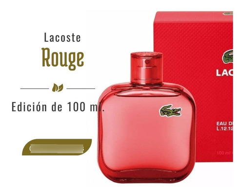 Perfume Eau De Lacoste Rouge 100 Ml