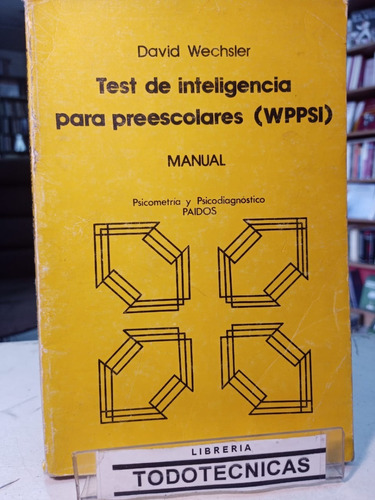 Wppsi Manual Test Inteligencia P/ Preescolares Amarillo -984