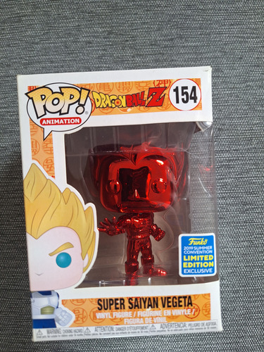 Funko Pop! Vegeta #154 Red Chrome Original - Dragon Ball Z