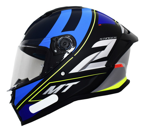 Capacete Masculino Mt Stinger 2 Poun B6 Esportivo Moto Fosco