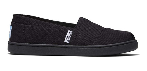 Alpargatas Toms Youth Canvas Black Niños