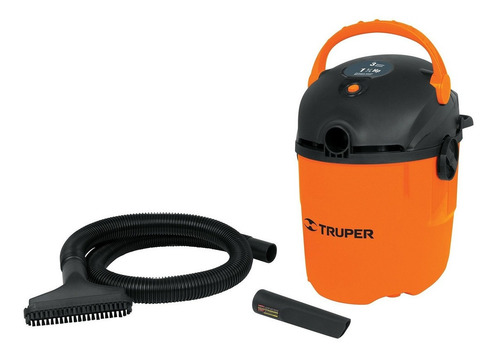 Aspiradora De tacho Truper ASPI-03 11L naranja y negra 120V 60Hz