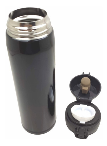 Imagem 3 de 7 de Garrafa Térmica Portátil Aço Inox Quente E Fria Garrafinha