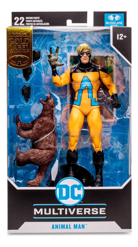 Mcfarlane Figura De Accion: Dc Comics - Animalman Gold Label