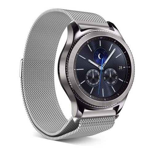 Malla Metalica Milanese Metal Imantada Smartwatch De 22mm De Ancho