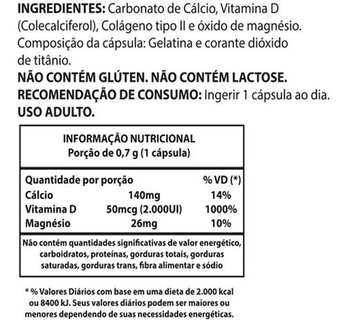 3 Caixas Colágeno Tipo 2 Plus + D3 40mg 30cps Fitoprime