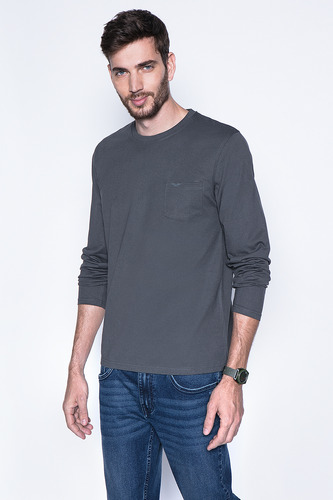 Polera Basica Ml Gris Fw2024 Ferouch