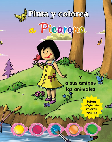 Pinta Y Colorea A Picarona Y A Sus Amigos Los Animales, De Andrés Rodrigo Sánchez Mazuera. Editorial Picarona, Tapa Blanda, Edición 1 En Español