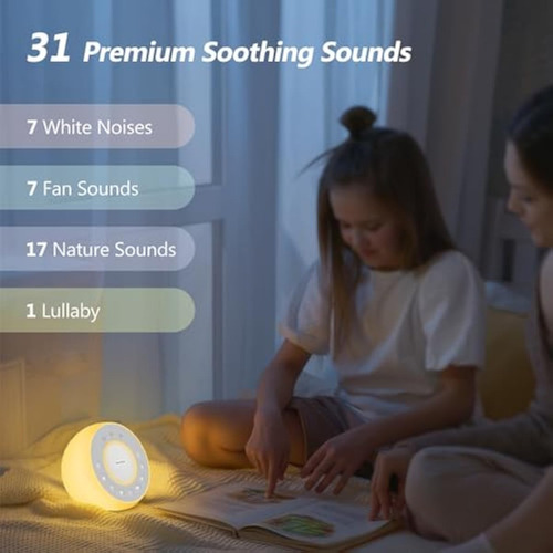 Máquina De Ruido Blanco Y Luz Nocturna Reacher R2