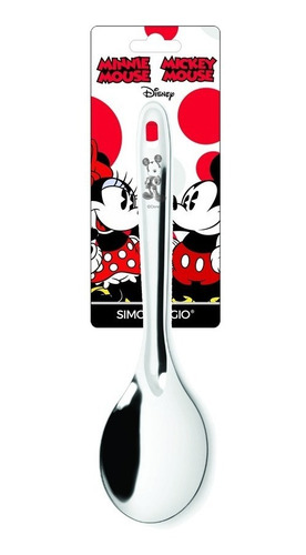 Imagem 4 de 7 de Kit 5 Peças Utensílios Inox Mickey E Minnie Disney