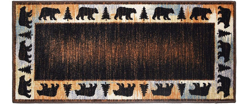 Alfombra Decorativa De Oso Errante, 20  X44 , Marrón