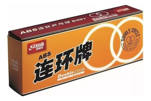 Pack De Pelotas De Pin Pong Doble Circulo Naranja 10pcs
