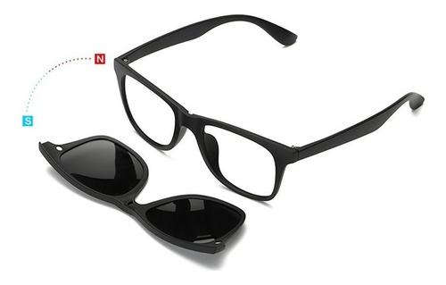 Óculos De Sol Kit 5 Em 1 Oculos Com Frentes Variadas Clip On