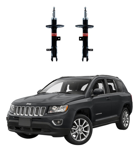 Par Amortiguadores Delanteros Jeep Compass 2007-2017