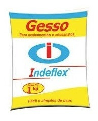 Imagem 7 de 10 de Kitgesso Em Pó Secagem Lenta Indeflex- Linhal C/2kg + Coran