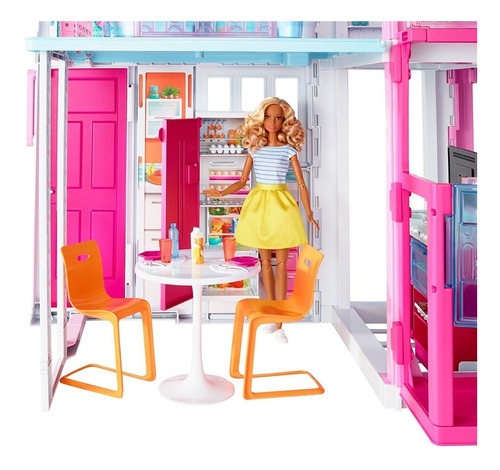 Casa Barbie Pink Passport 3-story Casa Muñecas Juguete Niñas