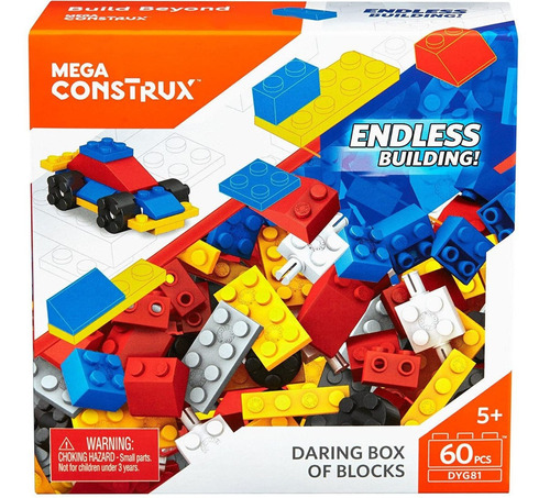 Mega Construx Figuras Colores Vehiculos 60 Piezas - Mattel