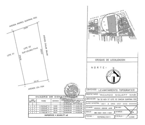 Terreno En Venta En Av Andres Quintana Roo Cancun / Codigo: B-ccr6382