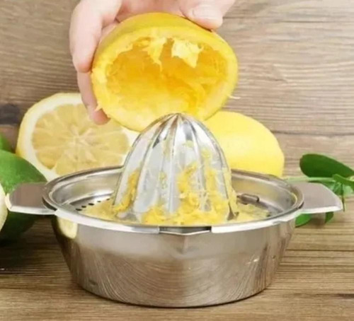 Espremedor De Laranja E Limão Em Aço Inox Manual Plasvale