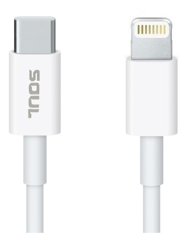 Cable Soul Usb Tipo C A Lightning 2m (usb-typecbl) Color Blanco