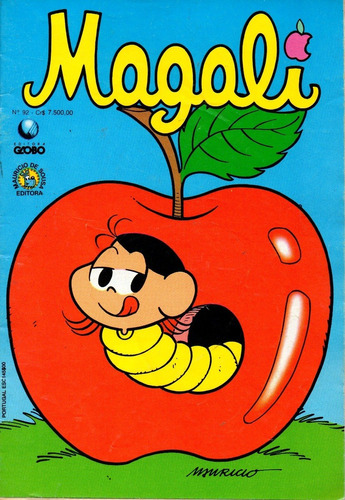 Magali N° 92 - 36 Páginas Em Português - Editora Globo - Formato 13,5 X 19 - Capa Mole - 1992 - Bonellihq Cx443 E21