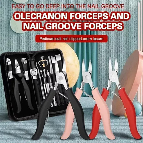 Cortadores De Unha De Aço Inox Kit Para Fazer Unhas Manicure