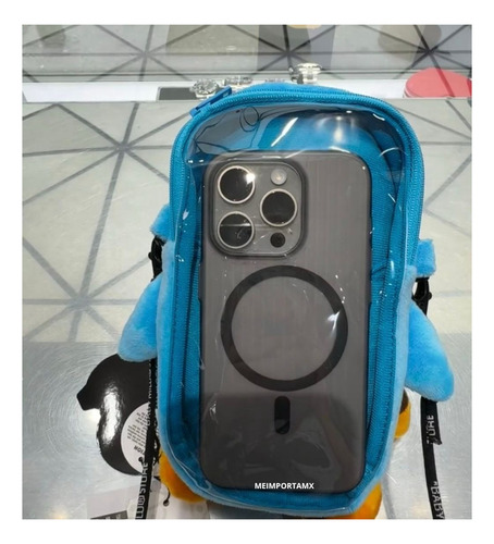 Bolsa Baby Milo Porta Celular Shark Bandolera Bape Tiburón Marrón Lisa Níquel Negro