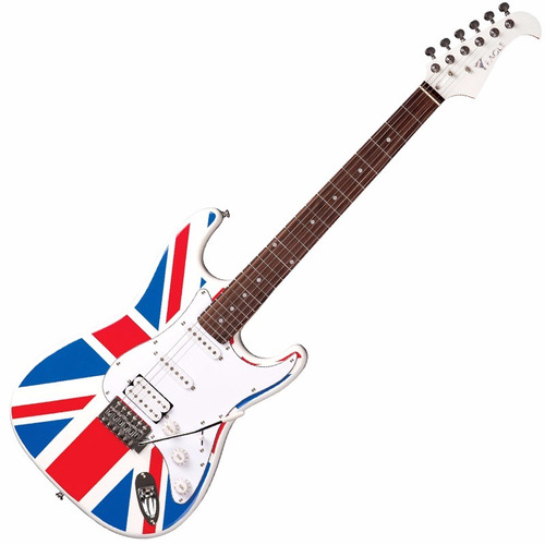 Guitarra Stratocaster Eagle Sts 002 Uk Bandeira Inglaterra