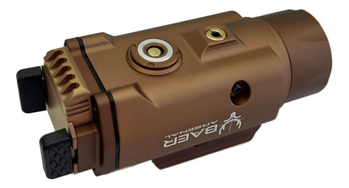 Linterna Led Para Pistola 1500lm Laser Integrado Glock Cz Verde Ral-8000
