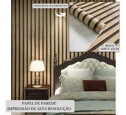 Adesivo Decorativo Papel De Parede Ripas Zara Geométrico 10m Cor Ripado 03