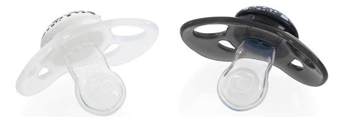 Twistshake 2x Pacifier 6+m Negro Blanco-pacificador De Silic