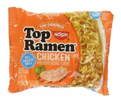 Nissin Top Sopa De Fideos Ramen Sabor A Pollo Paquetes De 3