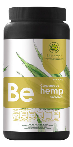 Corazones De Semilla De Hemp Naturales 454 G Be Hemp!