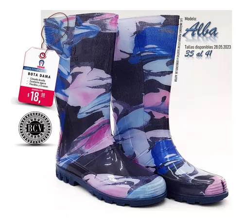 voz objetivo Imaginación Botas Pvc Lluvia Dama Venus Estampado Tallas 35-41 | MercadoLibre