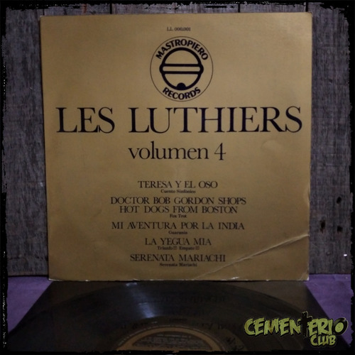 Les Luthiers - Vol 4 - Mastropiero - Vinilo / Lp