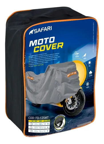 Cobertor Para Moto 125 G Peva+cotton Con Anillo - Talla  M