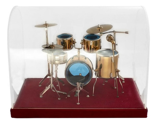 Kit De Bateria De Jazz Em Miniatura Modelo Drum Cymbal Music