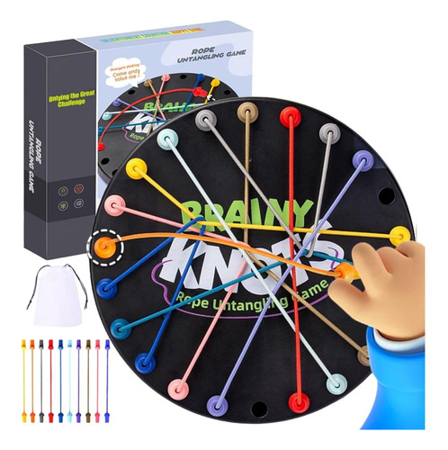 Juego Desafío Cuerdas Niveles Portátil Para Familia