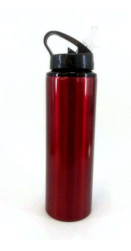 Imagen 5 de 8 de Botella Deportiva De Aluminio 750 Ml Tapa Y Pico Rebatible