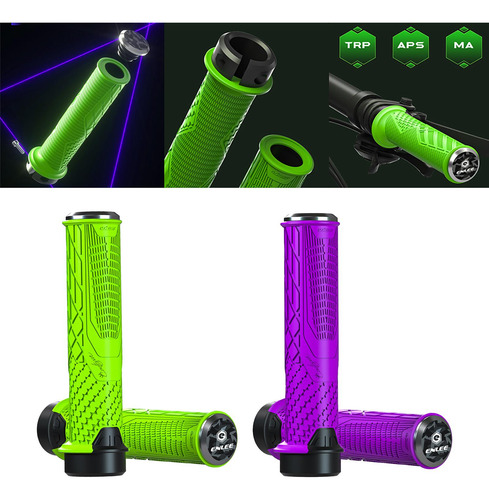Chulisia 2 Pairs Bike Handlebar Grips Hand Grip Mtb Cycle