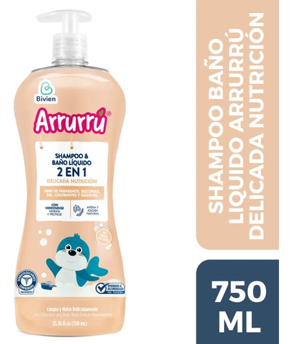 Shampoo Y Baño Liquido Arrurru - mL a $60