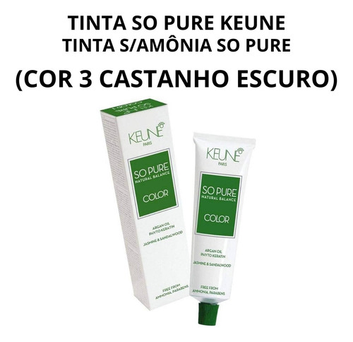 Keune So Pure Color Tinta Sem Amônia Escolher A Cor