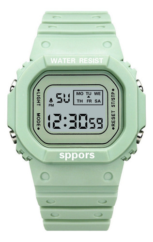 Reloj Cuadrado Deportivo Simple Y Elegante A Prueba De Agua