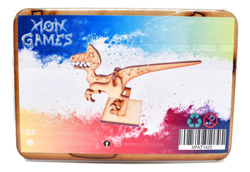 Imagen 3 de 5 de Para Armar - Xion Games Cartoons - Velociraptor