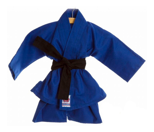 Kimono Kimoninho Azul Judô Jiu Jitsu Bebê Menino